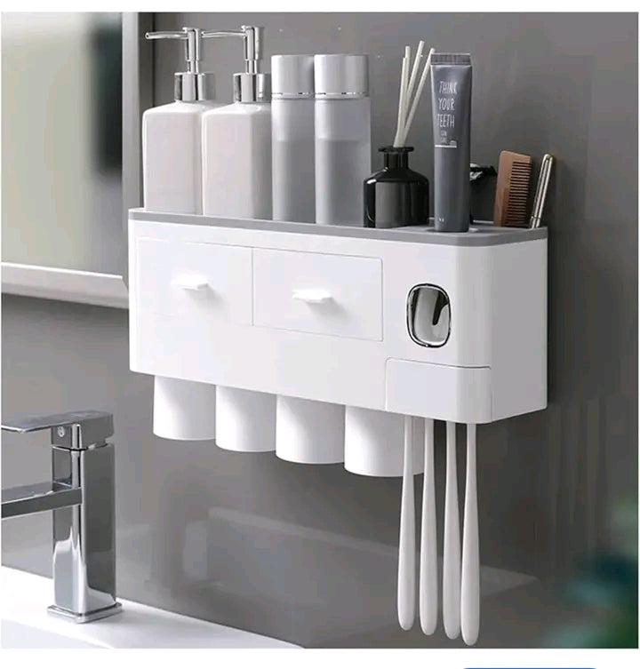 Organisateur mural de salle de bain multifonction – Gardez tout à portée de main ! 🧼✨