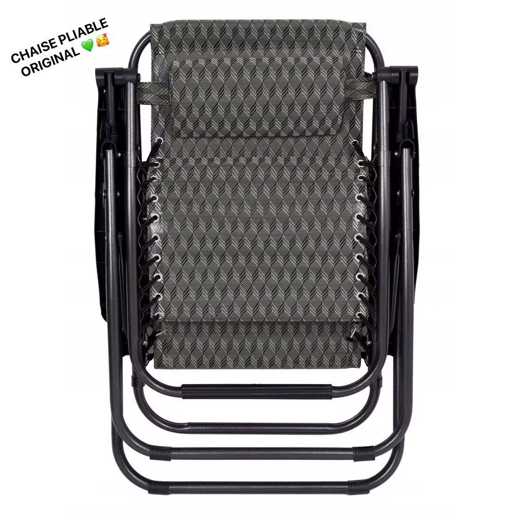 Chaise pliante inclinable