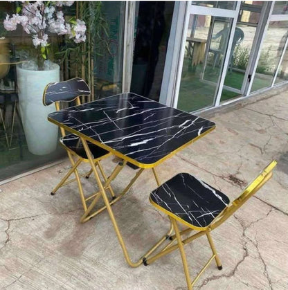 Ensemble table chaise 3 pièces moderne
