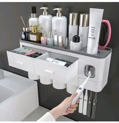 Organisateur mural de salle de bain multifonction – Gardez tout à portée de main ! 🧼✨