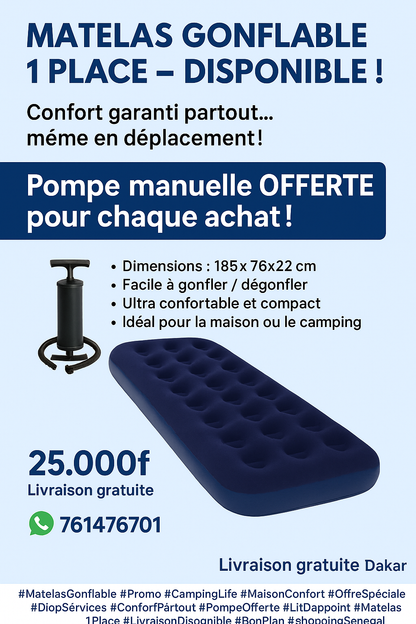 Matelas Gonflable 1 places