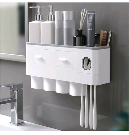 Organisateur mural de salle de bain multifonction – Gardez tout à portée de main ! 🧼✨