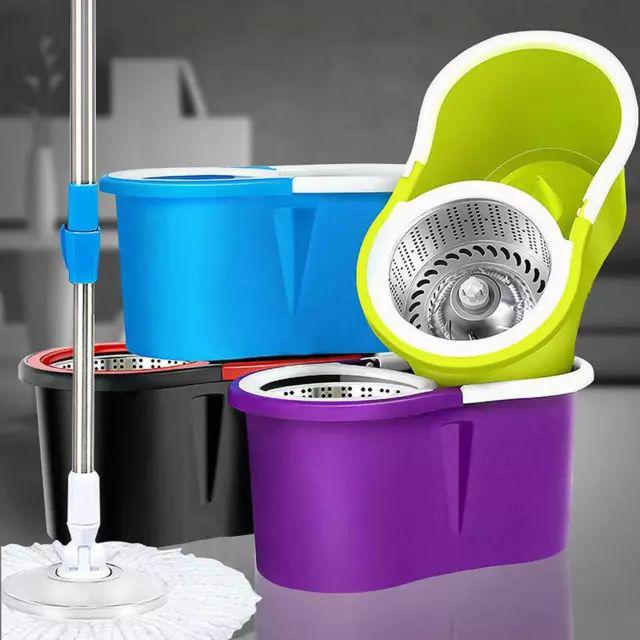 Balai Serpillière Rotatif avec Seau Essoreur 🧼