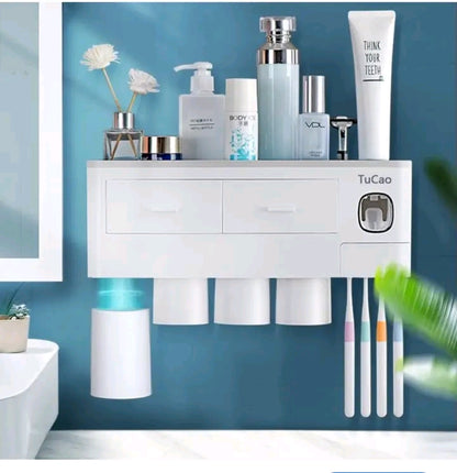 Organisateur mural de salle de bain multifonction – Gardez tout à portée de main ! 🧼✨
