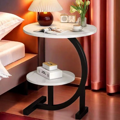 Table de chevet à 2 niveau